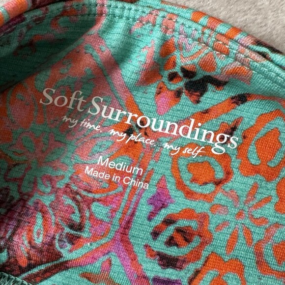 Soft Surroundings Leggings Moroccan Style Pattern Athleisure Medium - Picture 4 of 10
